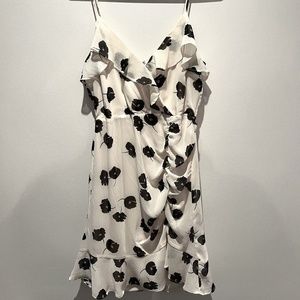 All In Favor Black & White Floral Dress